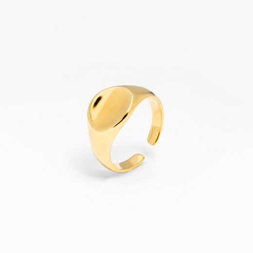 pierścionek sygnet kółko pozłacany ze sklepu ANIA KRUK w kategorii Pierścionki - zdjęcie 165591911