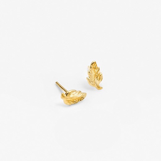kolczyki listki złote ze sklepu ANIA KRUK w kategorii Kolczyki - zdjęcie 165591971