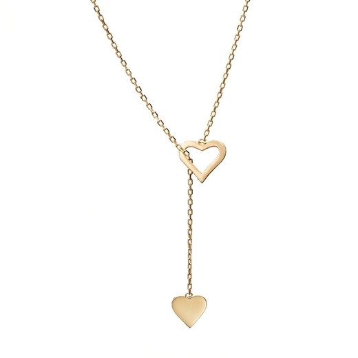 naszyjnik złoty z sercami ze sklepu ANIA KRUK w kategorii Naszyjniki - zdjęcie 165592190