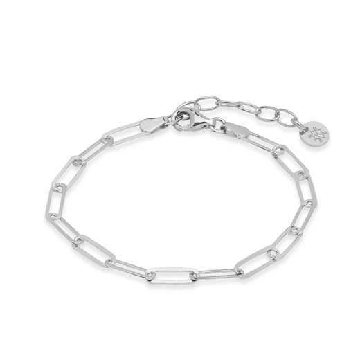 bransoletka łańcuch 3,5 cm srebrna ze sklepu ANIA KRUK w kategorii Bransoletki - zdjęcie 165592302
