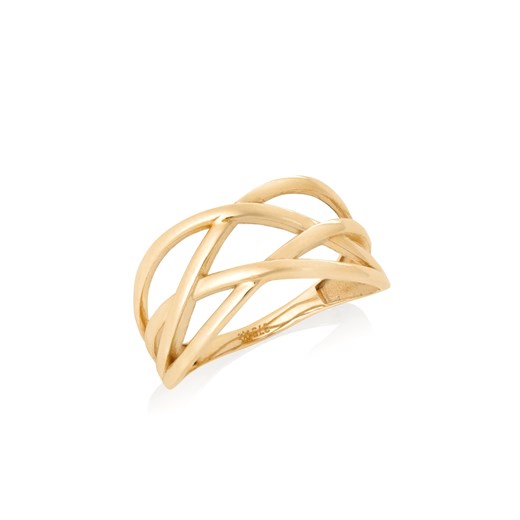 pierścionek skrzyżowany złoty ze sklepu ANIA KRUK w kategorii Pierścionki - zdjęcie 165592314