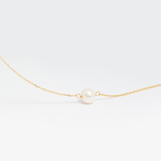 bransoletka z perłą srebrna pozłacana ze sklepu ANIA KRUK w kategorii Bransoletki - zdjęcie 165592883