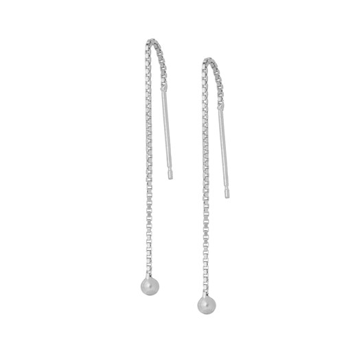 kolczyki wiszące z kuleczką srebrne ze sklepu ANIA KRUK w kategorii Kolczyki - zdjęcie 165593084