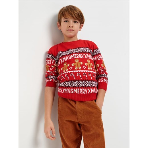 Sinsay - Sweter - czerwony ze sklepu Sinsay w kategorii Swetry chłopięce - zdjęcie 165602413