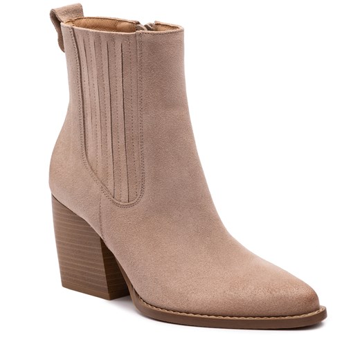 Sztyblety R.Polański 1334 - Beżowy 659 Zamsz 40 wyprzedaż rpolanski.com