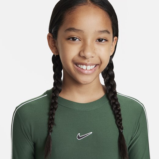 Bluzka dziewczęca Nike z długim rękawem 