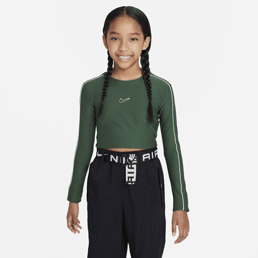 Bluzka dziewczęca Nike zielona 