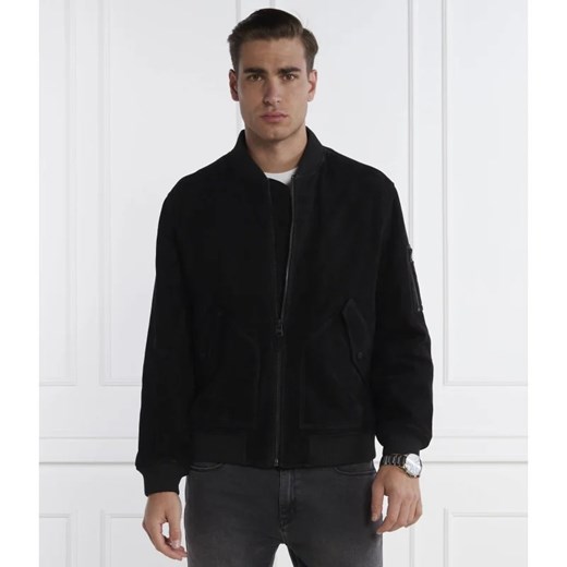HUGO Skórzana kurtka bomber Leato | Regular Fit S promocyjna cena Gomez Fashion Store