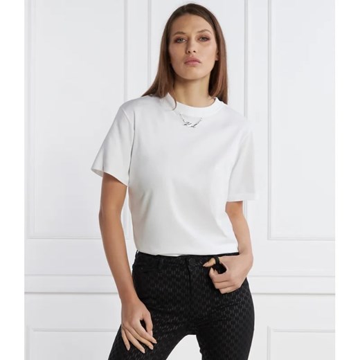 Karl Lagerfeld T-shirt fashion | Regular Fit ze sklepu Gomez Fashion Store w kategorii Bluzki damskie - zdjęcie 165621752