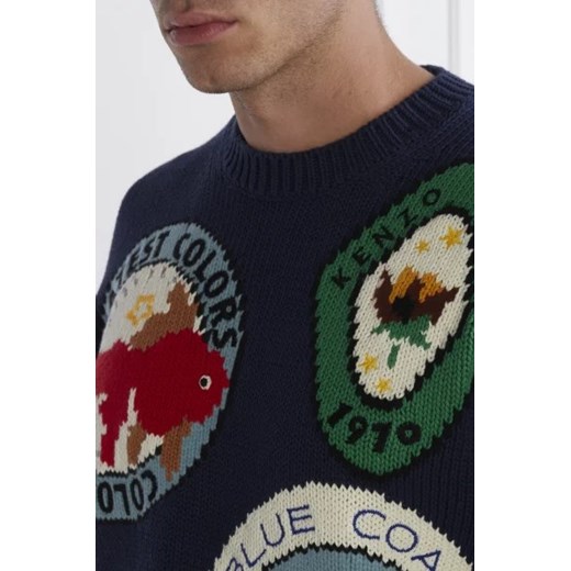 Kenzo Sweter | Regular Fit | z dodatkiem wełny Kenzo M Gomez Fashion Store okazja