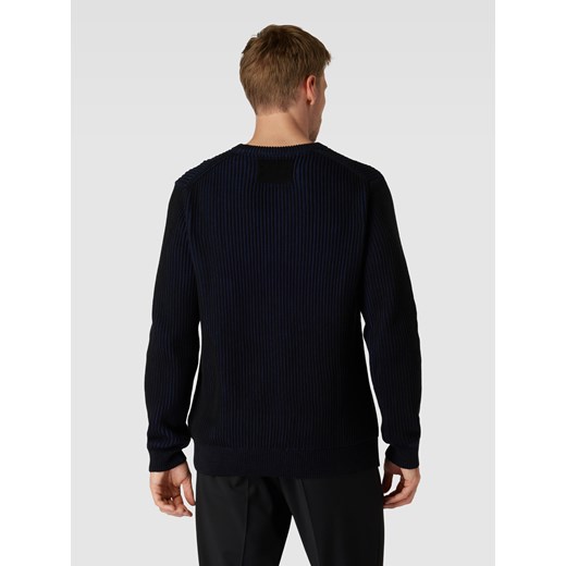 Sweter z dzianiny o dwukolorowym designie model ‘ANDRAAS’ M Peek&Cloppenburg 