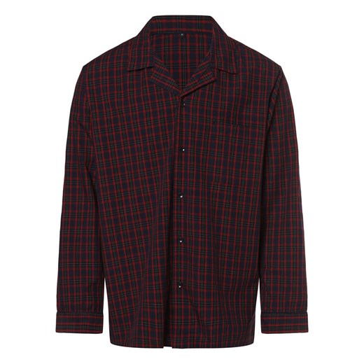 Mc Earl Męska koszulka od piżam Mężczyźni Bawełna granatowy w kratkę ze sklepu vangraaf w kategorii Piżamy męskie - zdjęcie 165630843