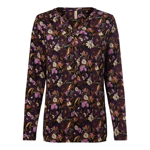 soyaconcept® Damska koszulka z długim rękawem Kobiety Bawełna lila wzorzysty ze sklepu vangraaf w kategorii Bluzki damskie - zdjęcie 165630932