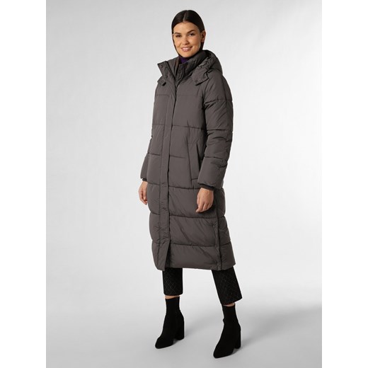 mbyM Damski płaszcz pikowany Kobiety Sztuczne włókno antracytowy jednolity ze sklepu vangraaf w kategorii Płaszcze damskie - zdjęcie 165630992