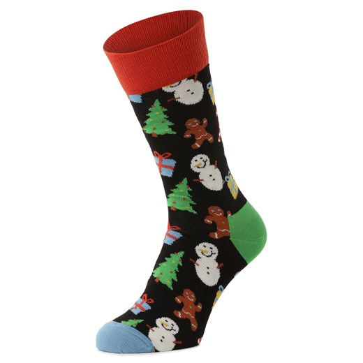 Happy Socks skarpety z drobnej dzianiny Kobiety,Mężczyźni drobna dzianina czarny wzorzysty ze sklepu vangraaf w kategorii Skarpetki damskie - zdjęcie 165631001