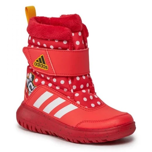 Buty adidas Winterplay Disney Minnie Jr IG7188 czerwone ze sklepu ButyModne.pl w kategorii Buty zimowe dziecięce - zdjęcie 165633742