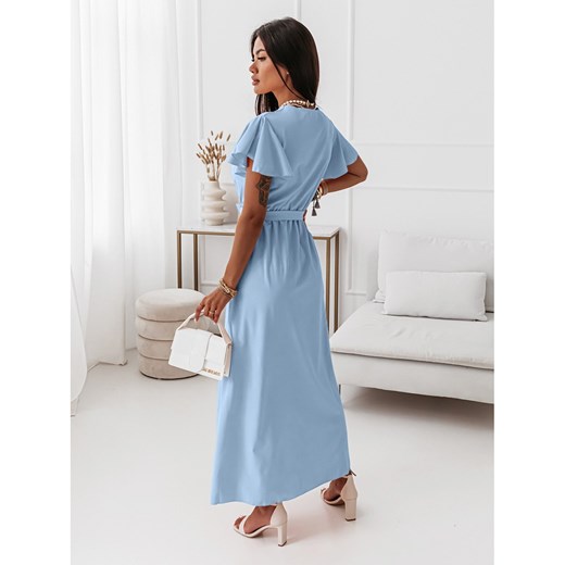 Elegancka sukienka maxi CAROLINE - błękitna Magmac one size wyprzedaż magmac.pl