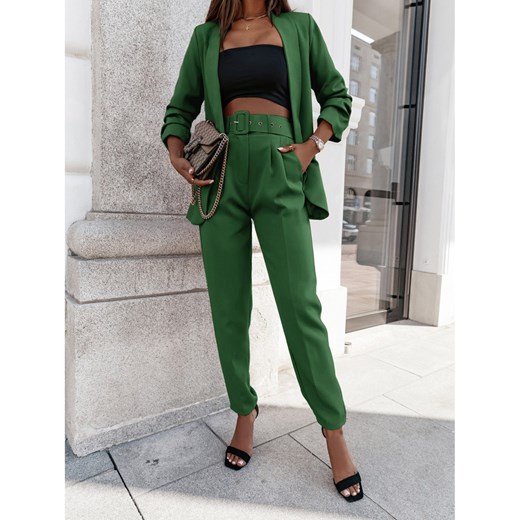 Modny garnitur marynarka i spodnie NAJAT - butelkowa zieleń Magmac one size magmac.pl