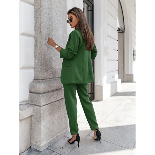 Modny garnitur marynarka i spodnie NAJAT - butelkowa zieleń Magmac one size magmac.pl