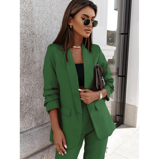 Modny garnitur marynarka i spodnie NAJAT - butelkowa zieleń Magmac one size magmac.pl