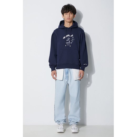 Ader Error bluza bawełniana Caner Logo Hoodie męska kolor granatowy z kapturem Ader Error L PRM