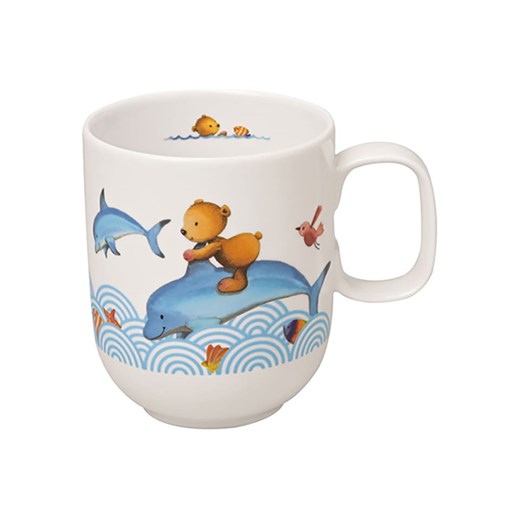 Villeroy &amp; Boch Kubek &quot;Happy Bear&quot; w kolorze białym dla dzieci - 0,34 l ze sklepu Limango Polska w kategorii Naczynia dziecięce - zdjęcie 165672430