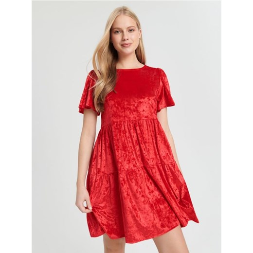 Sinsay - Sukienka mini - czerwony ze sklepu Sinsay w kategorii Sukienki - zdjęcie 165674121