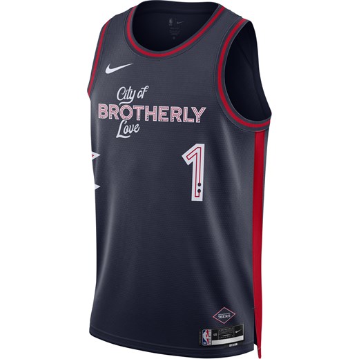 Koszulka męska Nike Dri-FIT NBA Swingman James Harden Philadelphia 76ers City Edition 2023/24 - Niebieski ze sklepu Nike poland w kategorii T-shirty męskie - zdjęcie 165677463