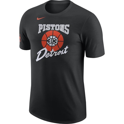 T-shirt męski Nike NBA Detroit Pistons City Edition - Czerń ze sklepu Nike poland w kategorii T-shirty męskie - zdjęcie 165677510