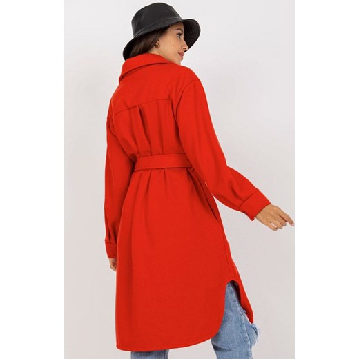 Czerwony płaszcz damski Merribel 