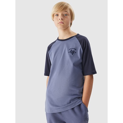4F Koszulka w kolorze niebieskoszarym ze sklepu Limango Polska w kategorii T-shirty chłopięce - zdjęcie 165685363
