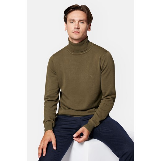 Golf Oliwkowy Bawełniany Slink Lancerto 2XL okazyjna cena Lancerto S.A.
