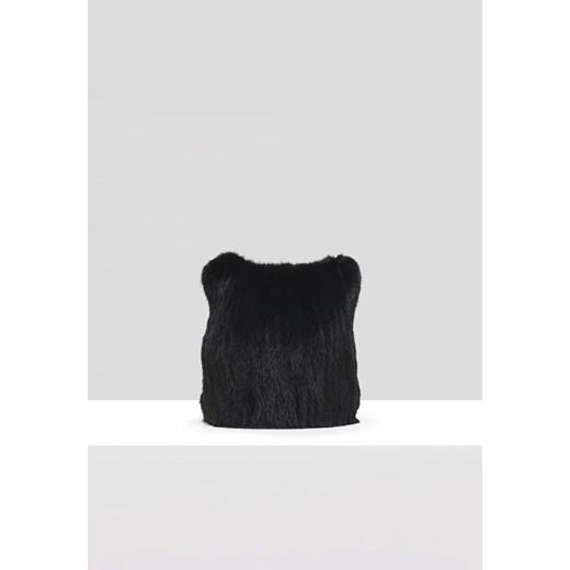 Czarna czapka z norki ze sklepu Molton w kategorii Czapki zimowe damskie - zdjęcie 165687203