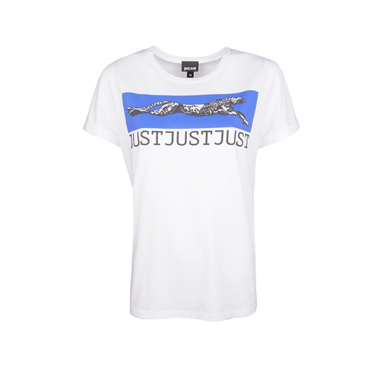 Just Cavalli T-shirt | S02GC0342 N20663 | Kobieta | Biały Roberto Cavalli 38 okazyjna cena ubierzsie.com