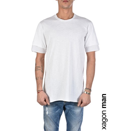 Xagon Man T-shirt "Oversize" | 2J19005 | Mężczyzna | Biały Xagon S wyprzedaż ubierzsie.com
