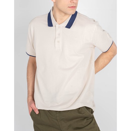 Invicta Koszulka Polo | 4452240 | Mężczyzna | Beżowy ze sklepu ubierzsie.com w kategorii T-shirty męskie - zdjęcie 165691982