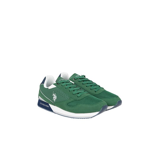 U.S. Polo Assn. Sneakersy "Nobil003" | Nobil003 | Mężczyzna | Zielony ze sklepu ubierzsie.com w kategorii Buty sportowe męskie - zdjęcie 165693504