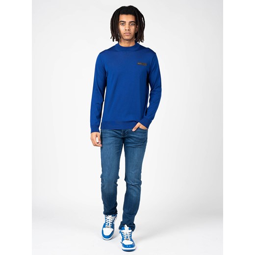 Plein Sport Sweter | MLPS90381 | Mężczyzna | Niebieski ze sklepu ubierzsie.com w kategorii Swetry męskie - zdjęcie 165695342
