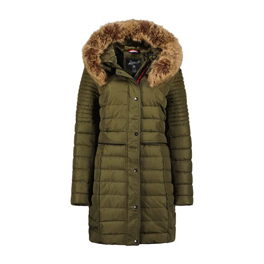 Geographical Norway Płaszcz pikowany &quot;Charlize&quot; w kolorze khaki ze sklepu Limango Polska w kategorii Płaszcze damskie - zdjęcie 165703070