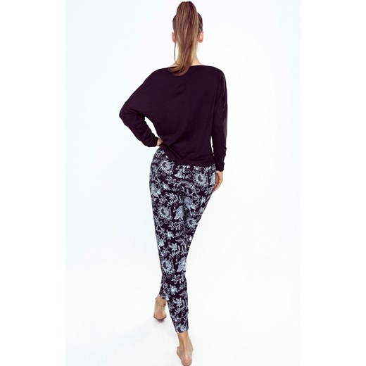 Piżama damska Sarina, Kolor czarny-wzór, Rozmiar XL, Eldar ze sklepu Intymna w kategorii Piżamy damskie - zdjęcie 165707063