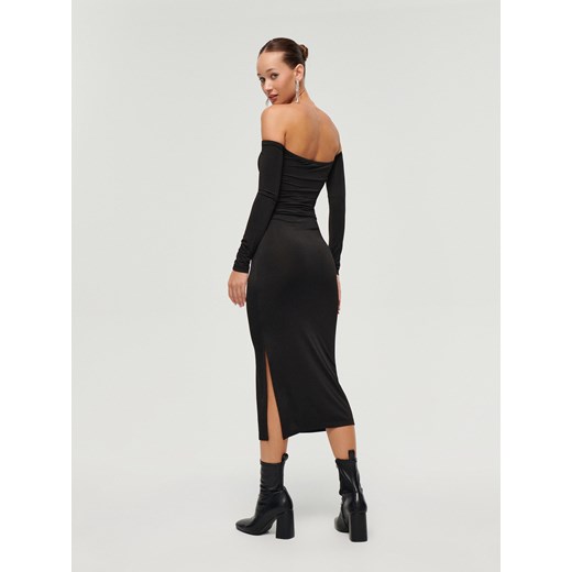 Czarna sukienka midi bodycon House XS House