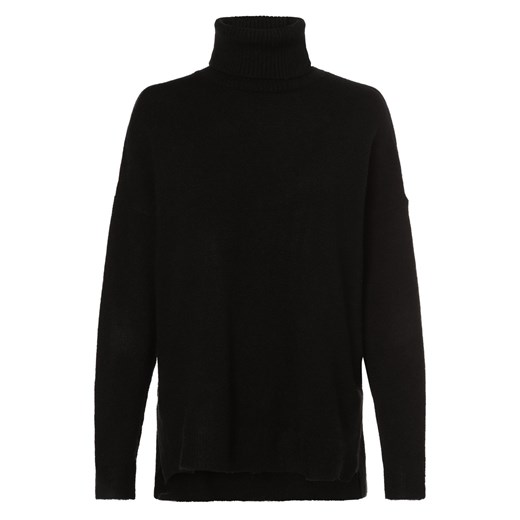 soyaconcept® Sweter damski Kobiety Sztuczne włókno czarny jednolity ze sklepu vangraaf w kategorii Swetry damskie - zdjęcie 165716983