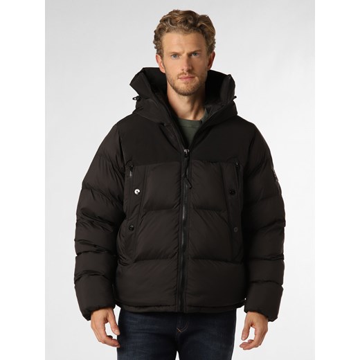 G-Star RAW Męska kurtka pikowana Mężczyźni Sztuczne włókno czarny jednolity ze sklepu vangraaf w kategorii Bluzy męskie - zdjęcie 165717372