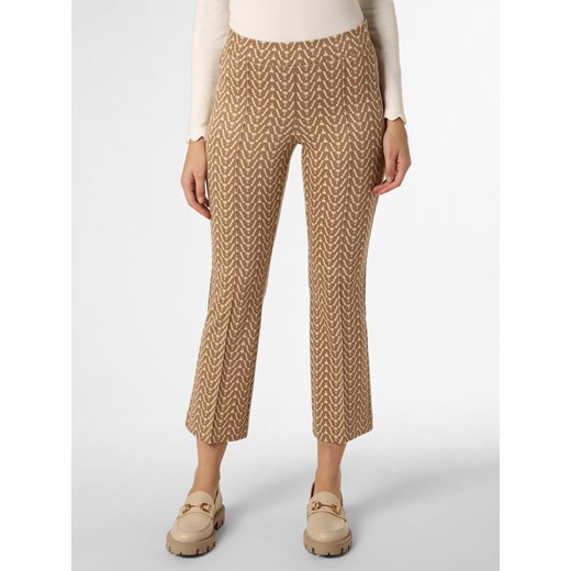 Cambio Spodnie Kobiety brązowy wzorzysty ze sklepu vangraaf w kategorii Spodnie damskie - zdjęcie 165717604