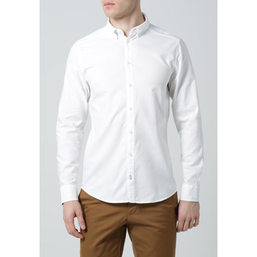 Tailored Originals LONDON Koszula weiß zalando bialy bez wzorów/nadruków