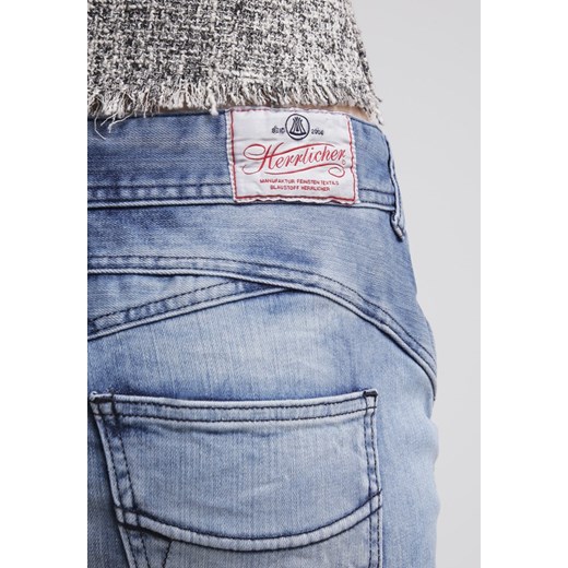 Herrlicher GWYN Spódnica jeansowa blust light zalando niebieski denim