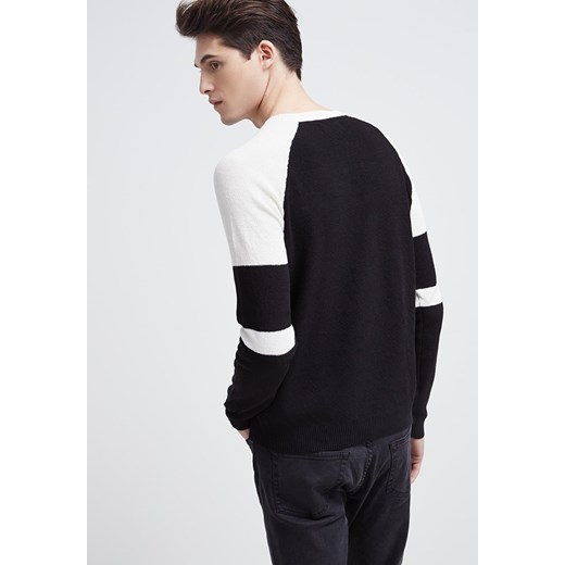 Only & Sons Sweter black zalando czarny bawełna