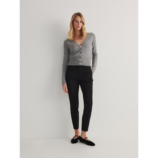 Reserved - Spodnie z kantem - czarny ze sklepu Reserved w kategorii Spodnie damskie - zdjęcie 165741004