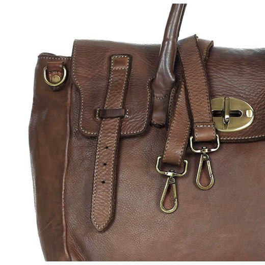 Kultowa torba damska do ręki ze skóry vintage capsule leather bag - MARCO uniwersalny promocyjna cena Verostilo