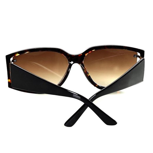 Luksusowe okulary przeciwsłoneczne MAZZINI GEOMETRIC brązowe ze sklepu Verostilo w kategorii Okulary przeciwsłoneczne damskie - zdjęcie 165744393